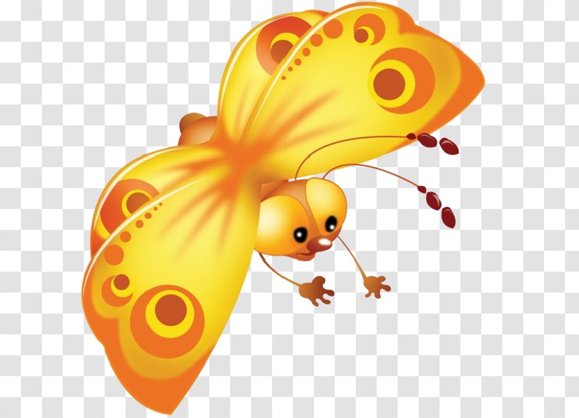 Butterfly Cartoon Drawing Clip Art - Flower - Cute Insects Transparent PNG