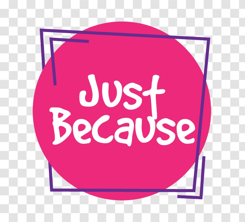 Logo Clip Art Illustration Brand Design - Purple - Just Because Text Transparent PNG