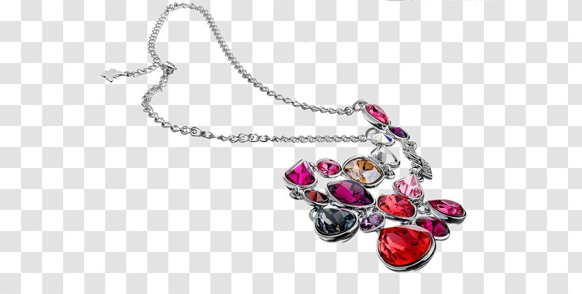 Necklace Locket Ruby Earring Jewellery - Dress Transparent PNG