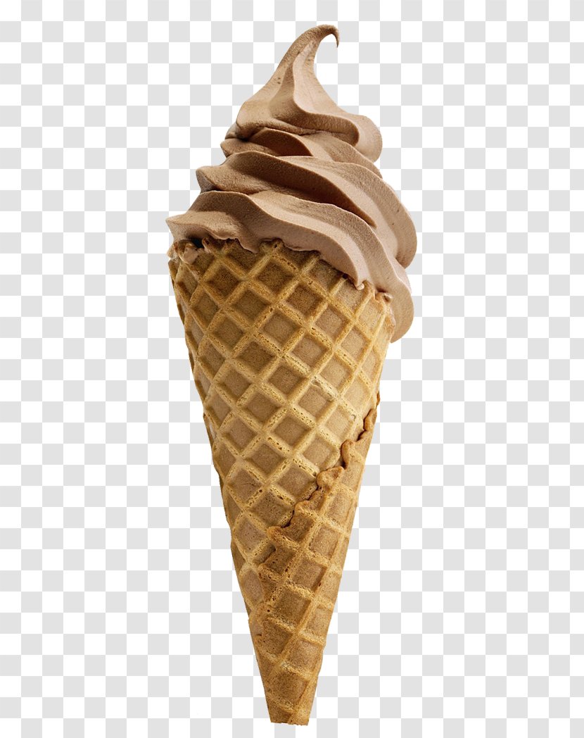 Ice Cream Cone Milkshake Chocolate Gelato - Soft Serve - Food Photos,Chocolate Cones Transparent PNG