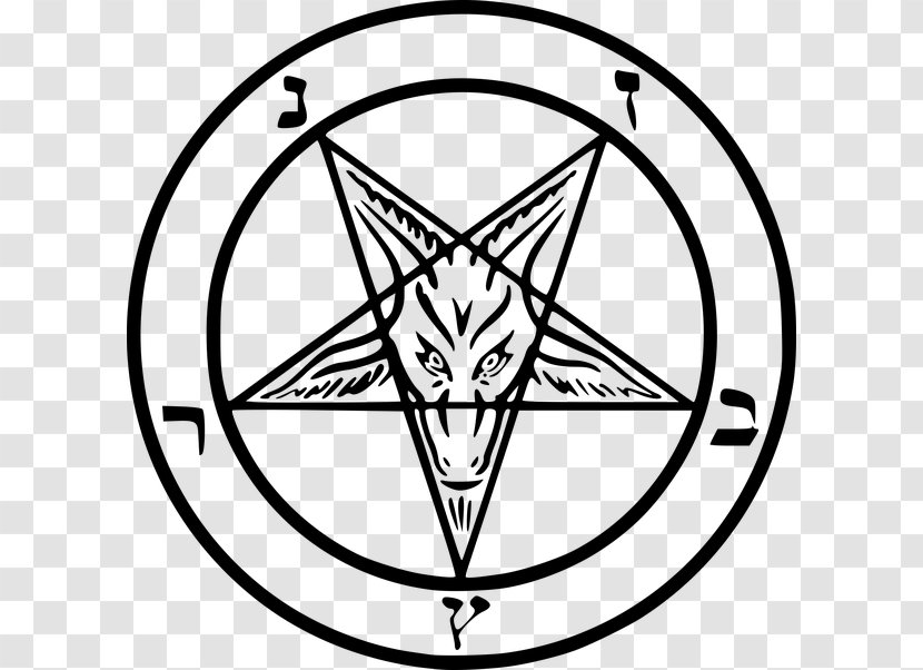 Lucifer Church Of Satan Sigil Baphomet Pentagram - Monochrome Photography - Satanic Transparent PNG