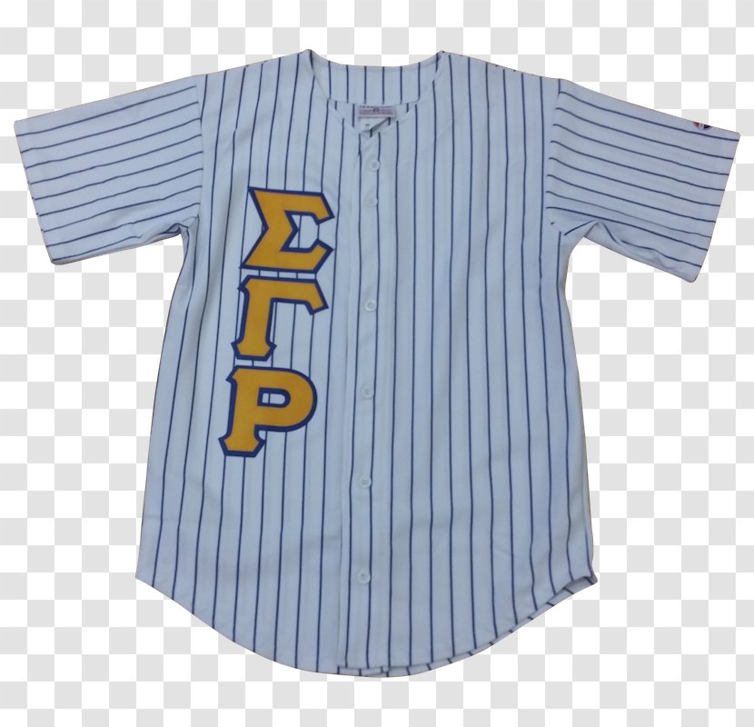 T-shirt Baseball Uniform Jersey Pin Stripes - White Transparent PNG