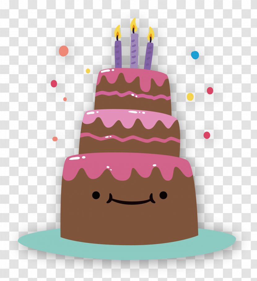 Birthday Cake Wish Greeting Card Happy To You - Cartoon Chocolate Transparent PNG