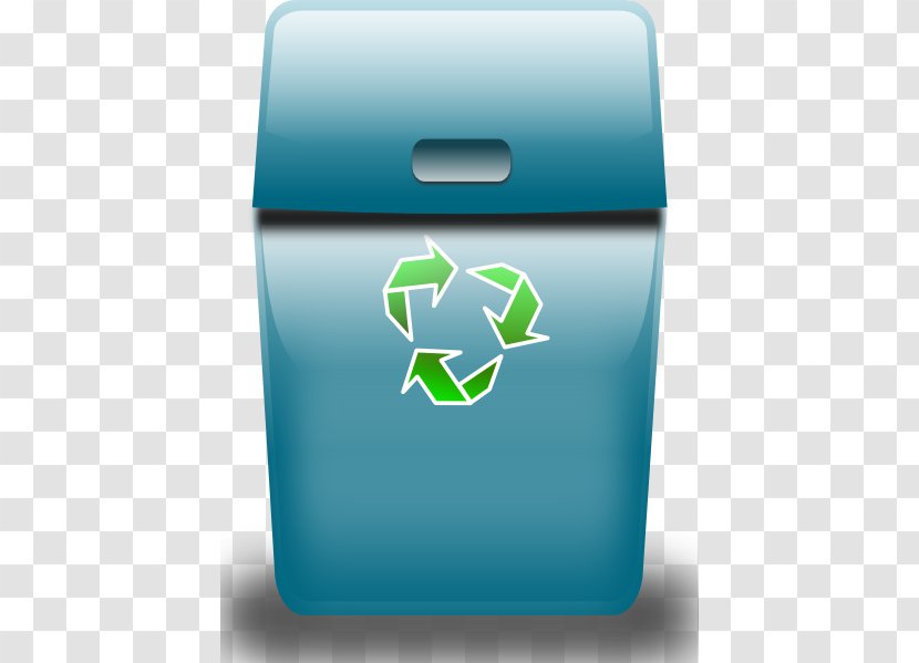 Rubbish Bins & Waste Paper Baskets Clip Art - Aqua - Blue Can Cliparts Transparent PNG