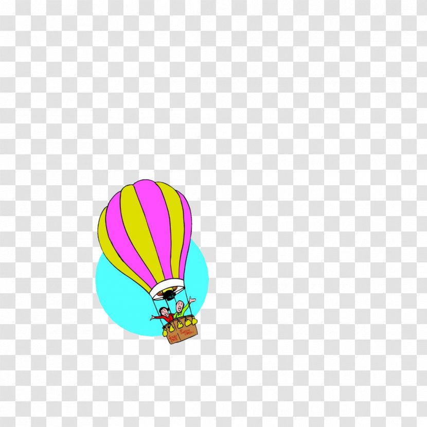 Hot Air Balloon Paper Sticker - Chemical Element Transparent PNG