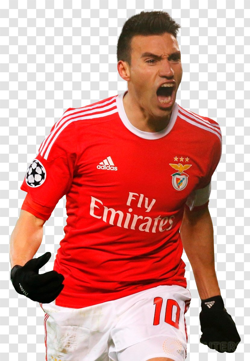 Nicolás Gaitán S.L. Benfica Rendering Jersey Football Player Transparent PNG