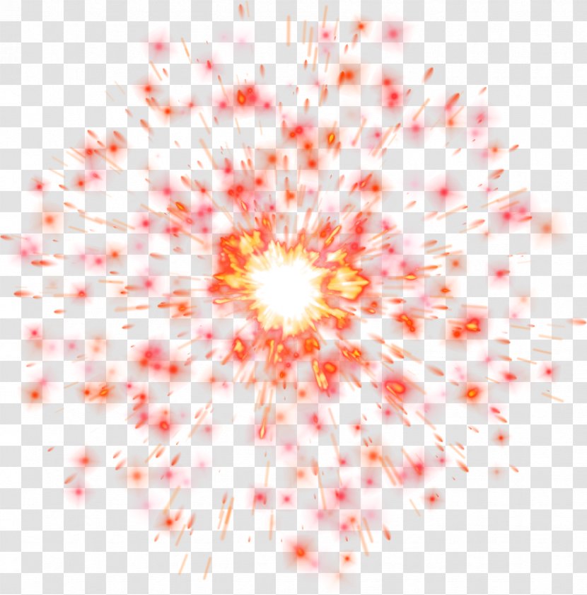 Firecracker Fireworks New Year - Orange - Explosion Transparent PNG