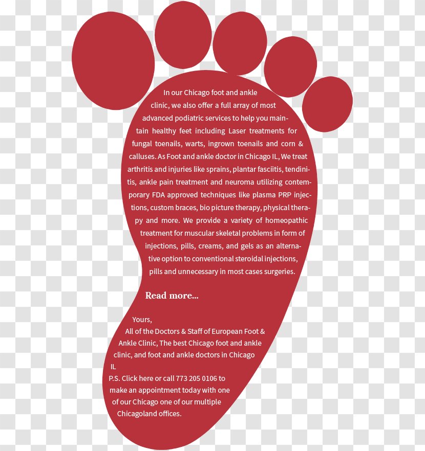 European Foot & Ankle Clinic Physician And Surgery - Brand - Care Transparent PNG