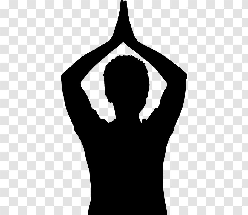 Kundalini Yoga Vriksasana Lotus Position - Silhouette Transparent PNG