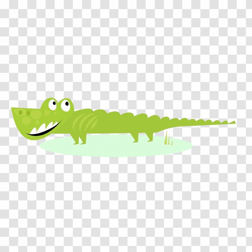 Royalty-free Clip Art - Green - Hand-painted Crocodile Transparent PNG