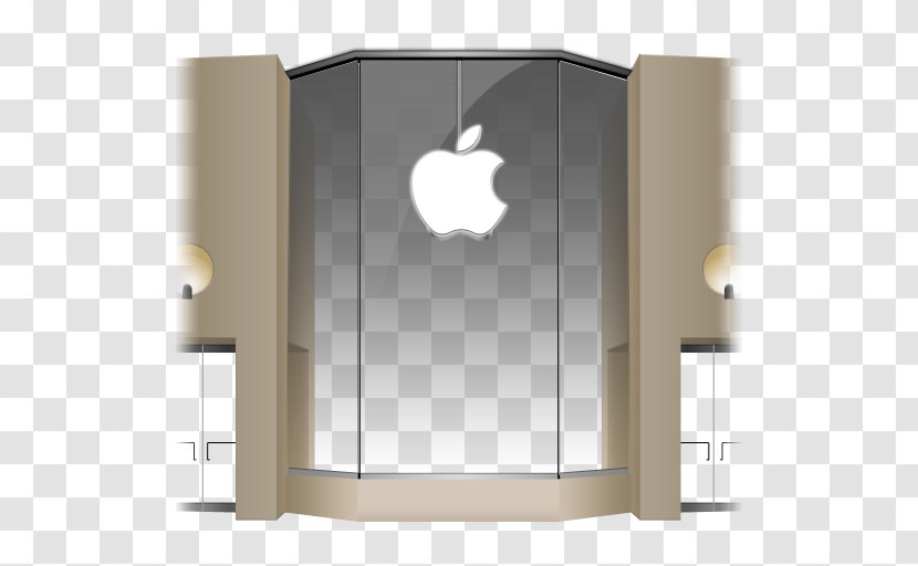Angle Light Fixture Furniture - Apple - Store Louvre Front Transparent PNG