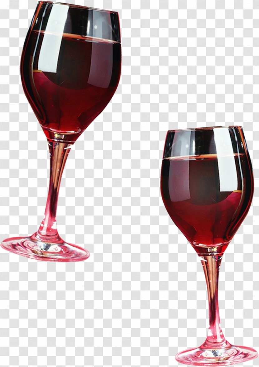 Red Wine Vecteur Glass - Champagne Stemware - Vector Element Transparent PNG