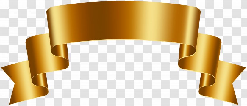 Gold Web Banner Clip Art - Free Content - Golden Cliparts Transparent PNG