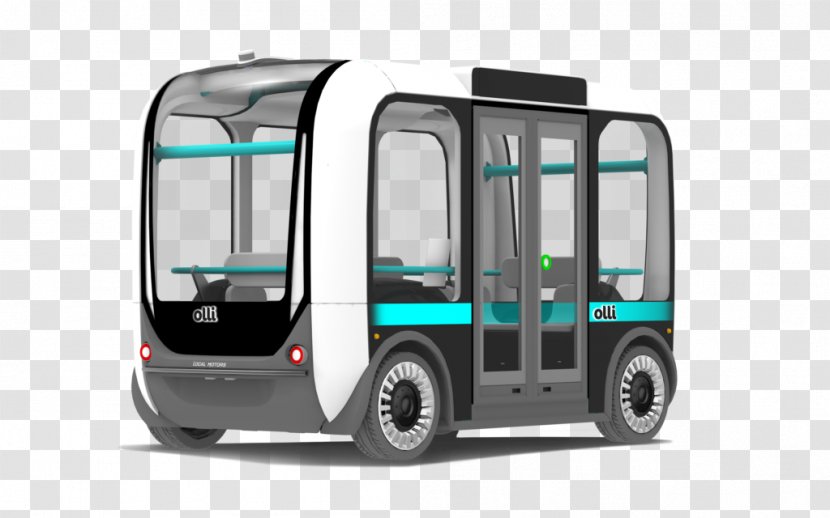 Autonomous Car Bus Commercial Vehicle Electric - Truck Transparent PNG
