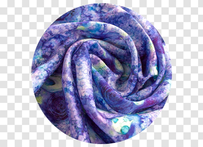 Scarf Purple - Violet - Silk Transparent PNG
