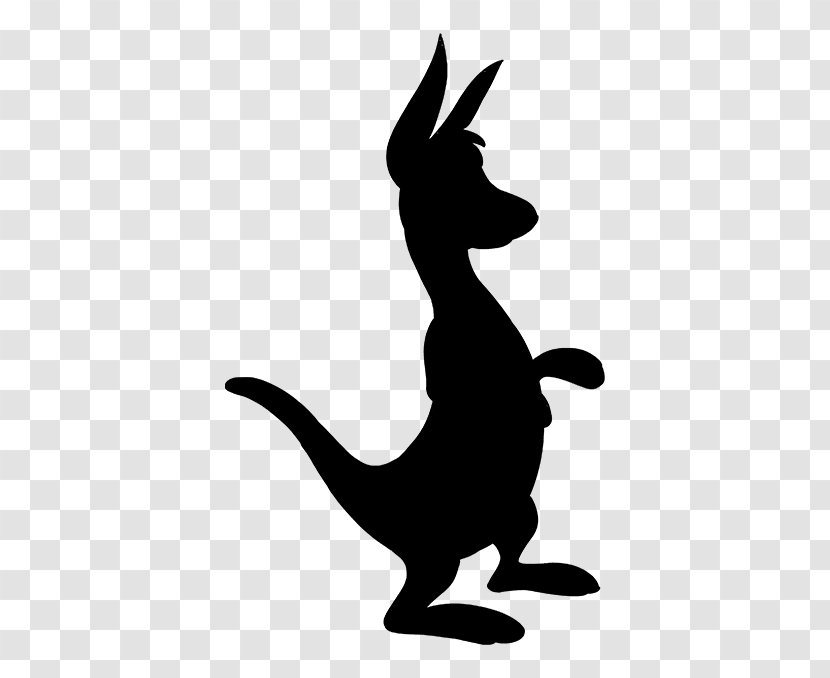 Cat Macropods Hare Dog Kangaroo - Silhouette - Mammal Transparent PNG
