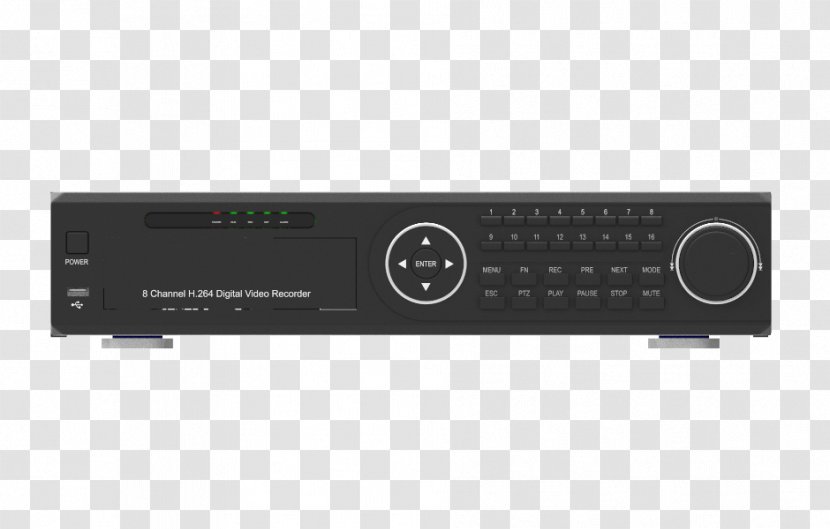Network Video Recorder RF Modulator VCRs Digital Recorders Radio Receiver - Amplifier Transparent PNG