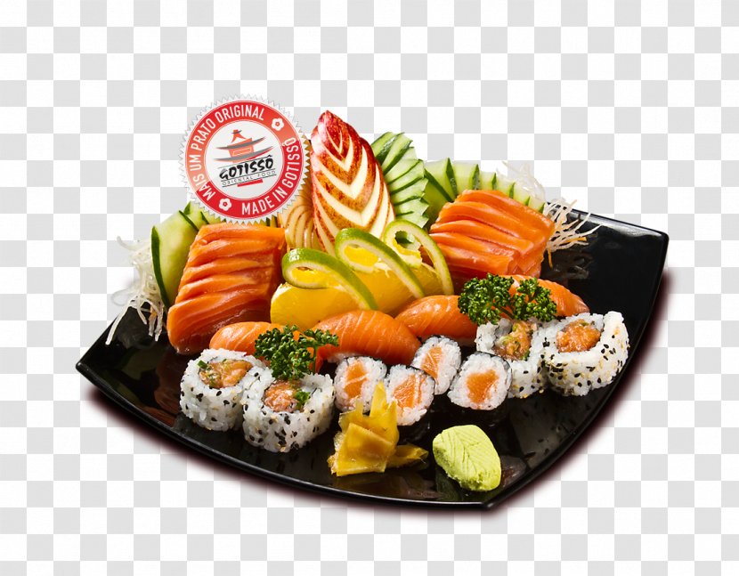 California Roll Sashimi Sushi Gimbap Restaurant - Platter Transparent PNG