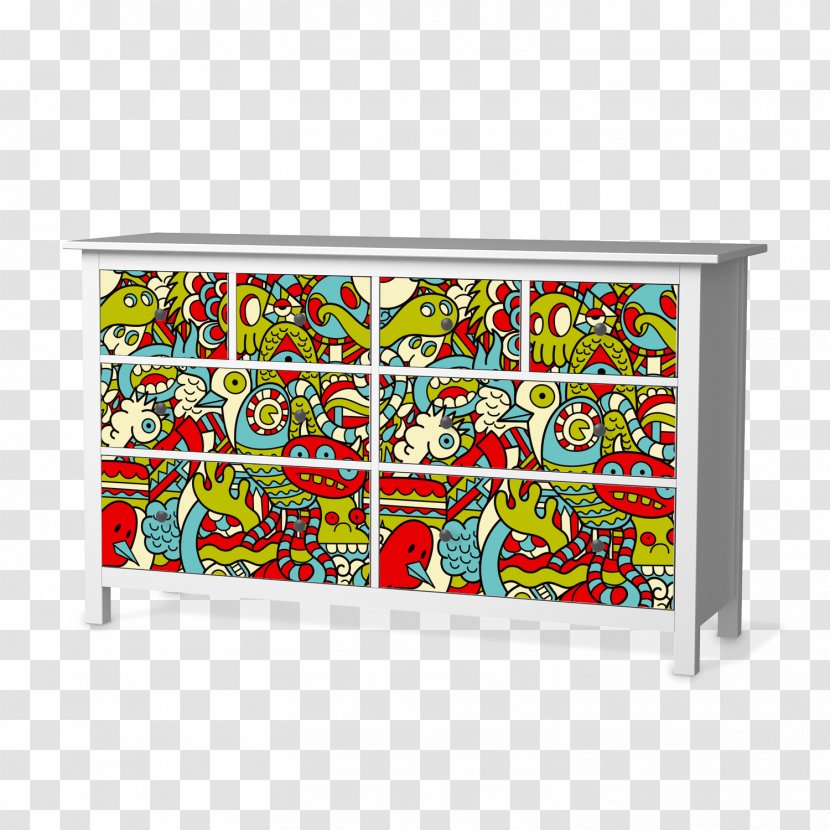 Furniture Hemnes Commode Drawer Rectangle - Doodle Monster Transparent PNG