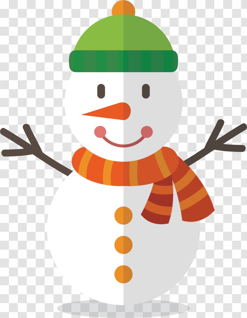 Santa Claus Snowman Christmas Clip Art - Food - Vector Hand-painted Lovely Transparent PNG