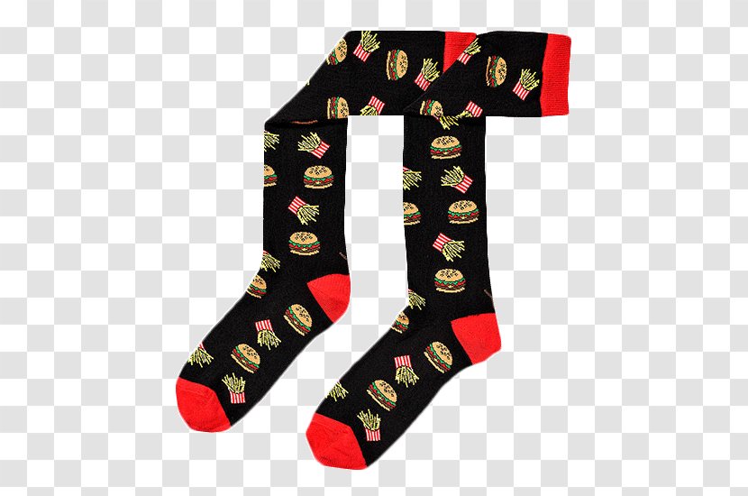 SOCK'M - Fashion Accessory - Burgers And Fries Transparent PNG