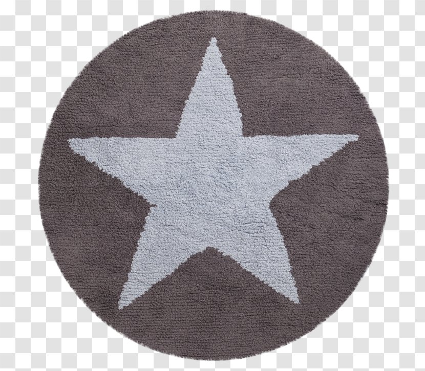 Carpet Lorena Canals - Symbol - Reversible Star Round Washable Rug140cmBlue/Dark Grey Blue / Dark Children's RugMachine Washable, Perfect For The NurseryHandmade From 100% Natural Cotton CanalsGeomeWashable Bathroom Transparent PNG