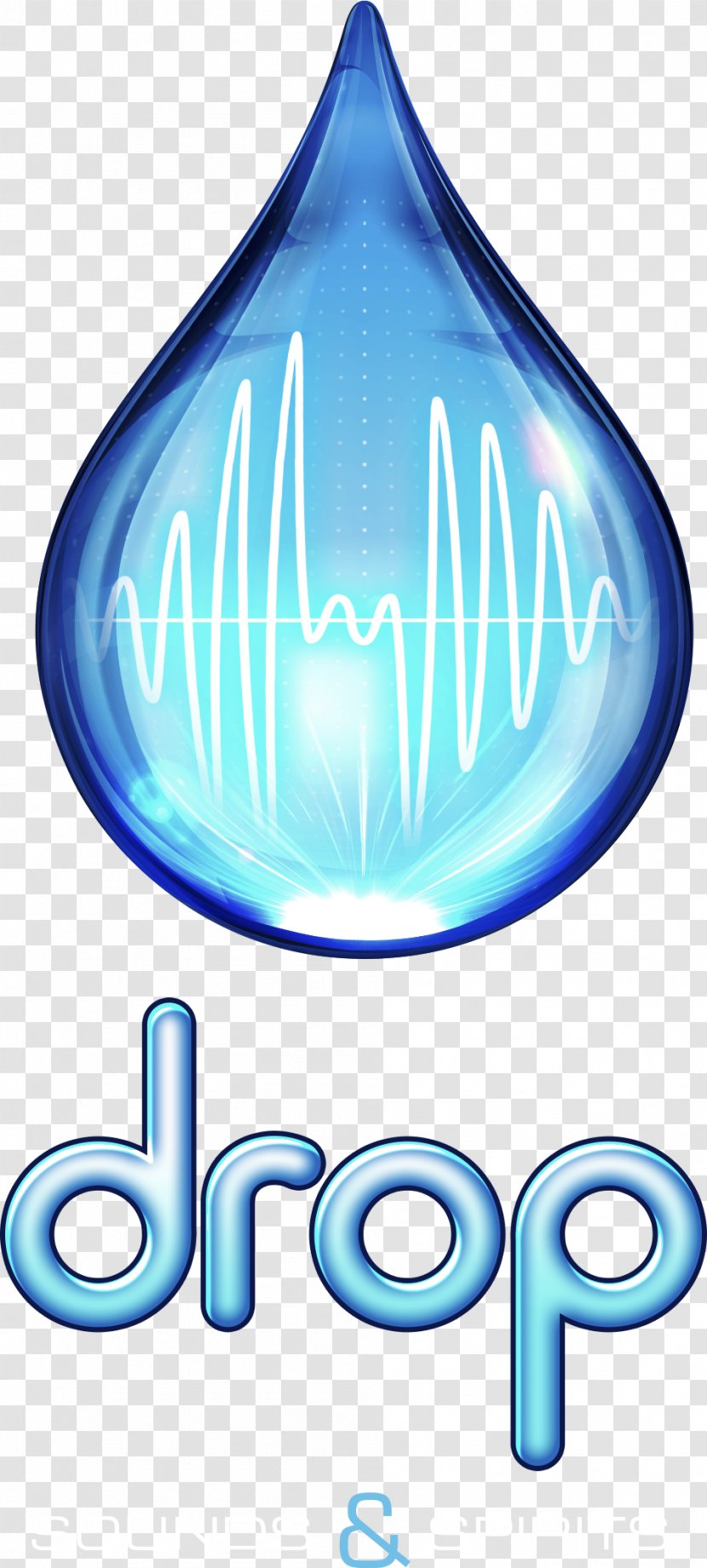 Water Clip Art - Electric Blue - Drop Logo Transparent PNG