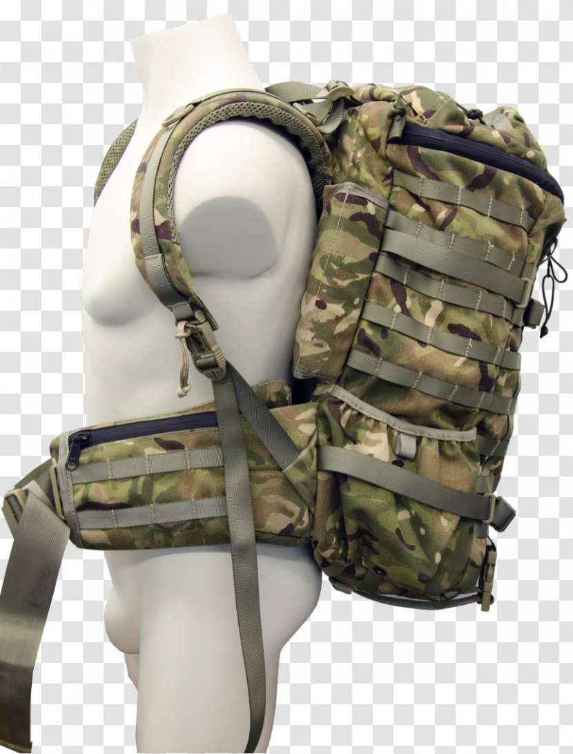 Backpack Soldier Military Camouflage Close Quarters Combat - Organization - Shoulder Bags Transparent PNG