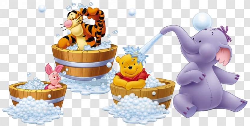 Winnie The Pooh Eeyore Piglet Winnie-the-Pooh Tigger - Bath Time Cliparts Transparent PNG