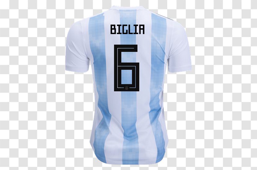 2018 World Cup Argentina National Football Team Under-20 Jersey Shirt - Lionel Messi Transparent PNG