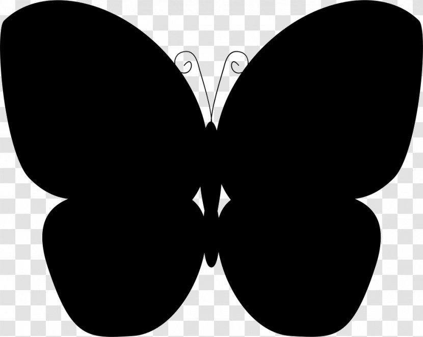 Butterfly Geometric Shape Insect Download - Monochrome Transparent PNG