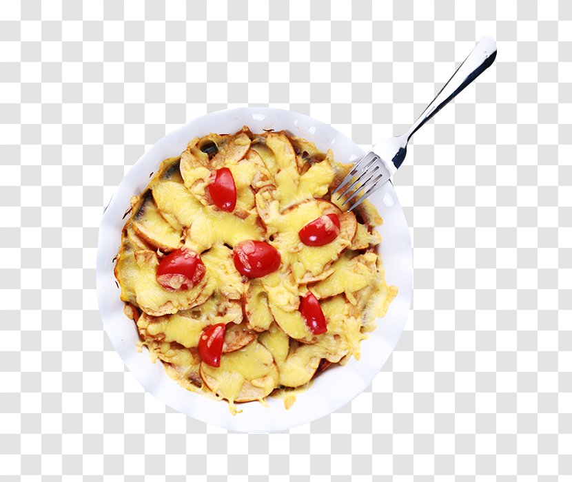 Breakfast Cereal Potato Stainless Steel Baking - Cuisine - Baked Potatoes With Rice And A Fork Transparent PNG