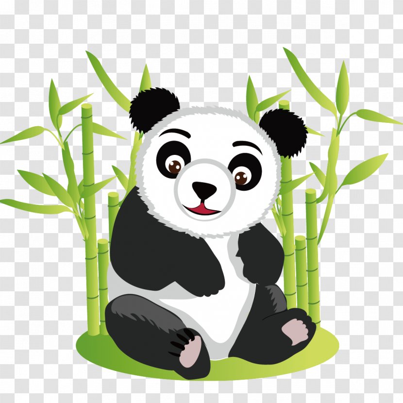 Giant Panda Bear Red Cuteness Clip Art - Naive Transparent PNG