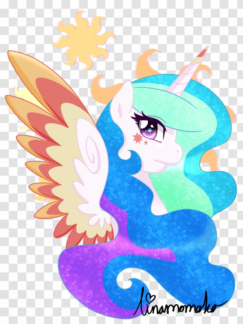 Princess Celestia Luna My Little Pony: Friendship Is Magic Fandom - Power Ponies - Galaxy Stars Transparent PNG