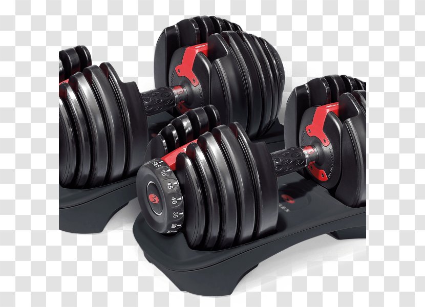 Bowflex SelectTech 552 Adjustable Dumbbells 1090 Dumbbell - Dials Transparent PNG