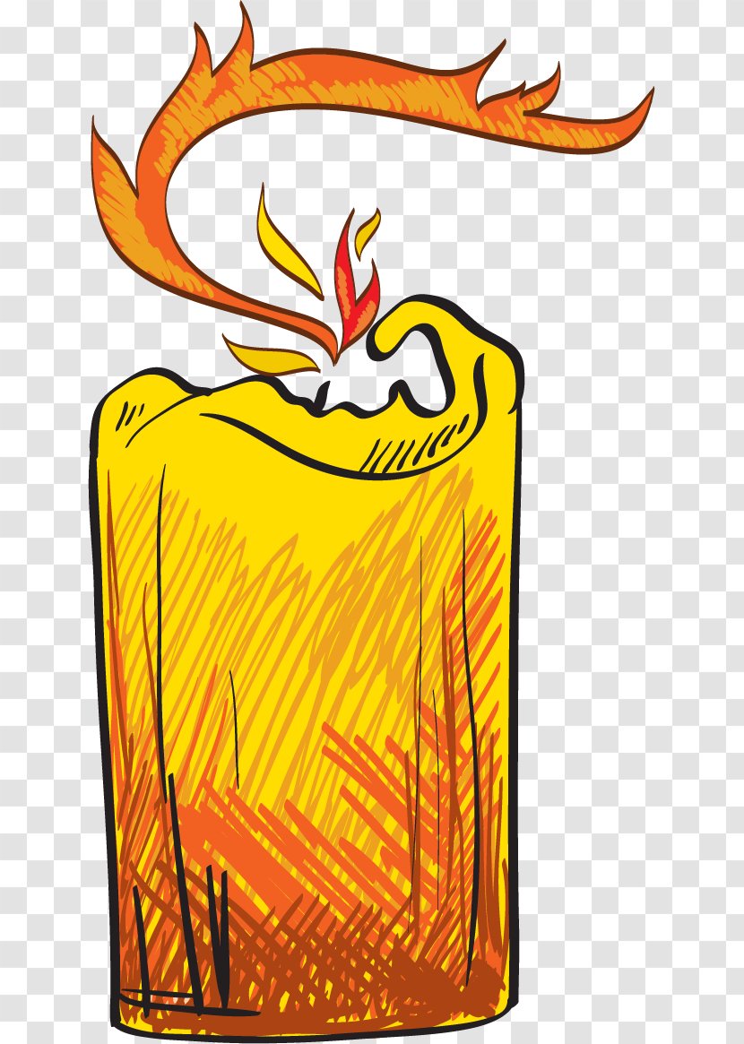 Candle Image Fire Design Heat - Yellow Transparent PNG