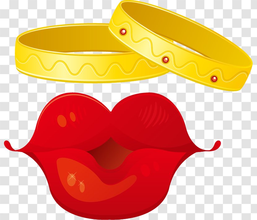 ArtWorks Icon - Orange - Love Valentine's Day Kiss The Ring PNG Vector Material Transparent PNG