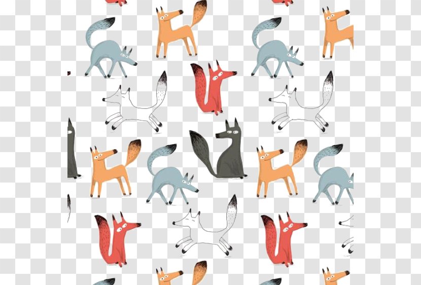 Illustrator Drawing Fox Illustration - Dog Like Mammal - Hand-painted Transparent PNG