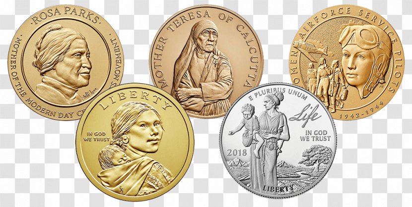 History Of Coins Women's Month United States Mint Woman - Coin Transparent PNG