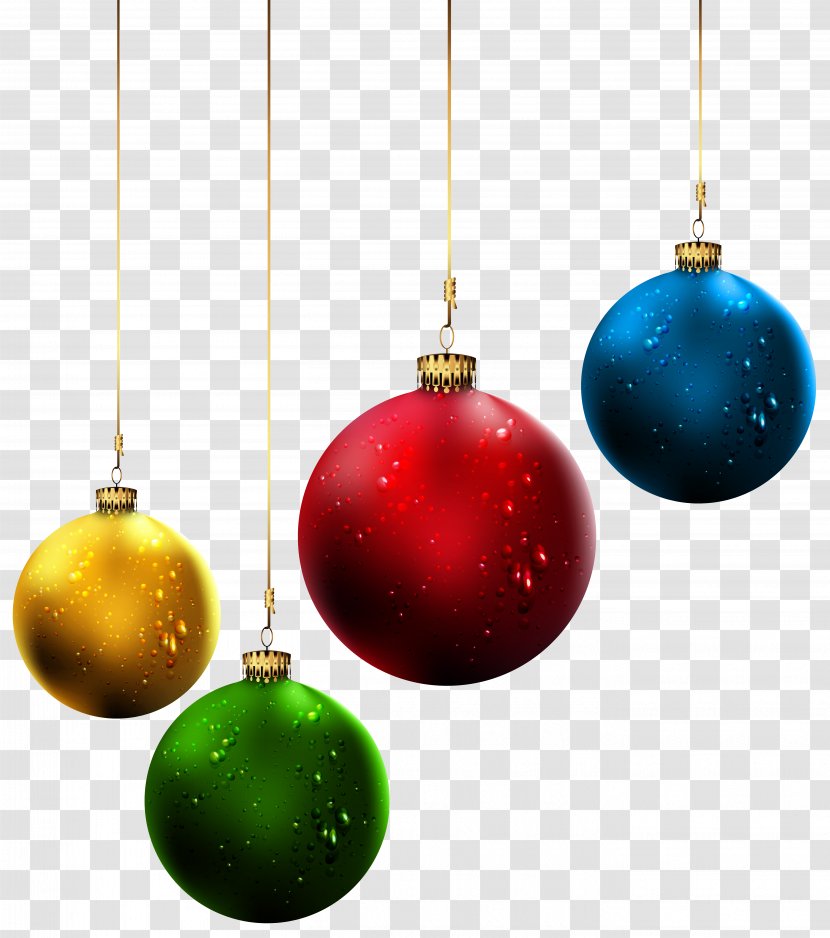 Christmas Day Ornament Tree Clip Art - Balls Clip-Art Image Transparent PNG