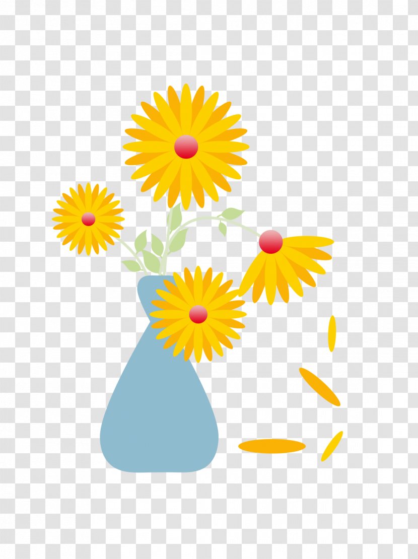 Common Daisy Icon - Simple Fresh Bouquet Transparent PNG