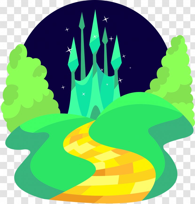The Wizard T-shirt Yellow Brick Road - Ruby Slippers - Fairy Castle Transparent PNG