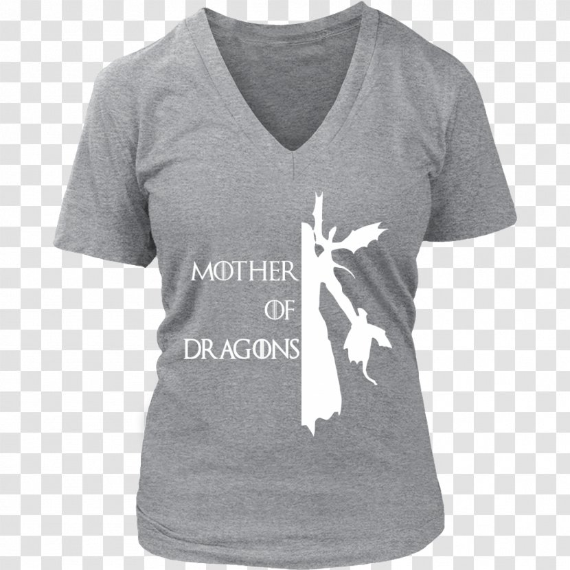 T-shirt Hoodie Neckline Clothing - T Shirt - Mother Of Dragons Transparent PNG