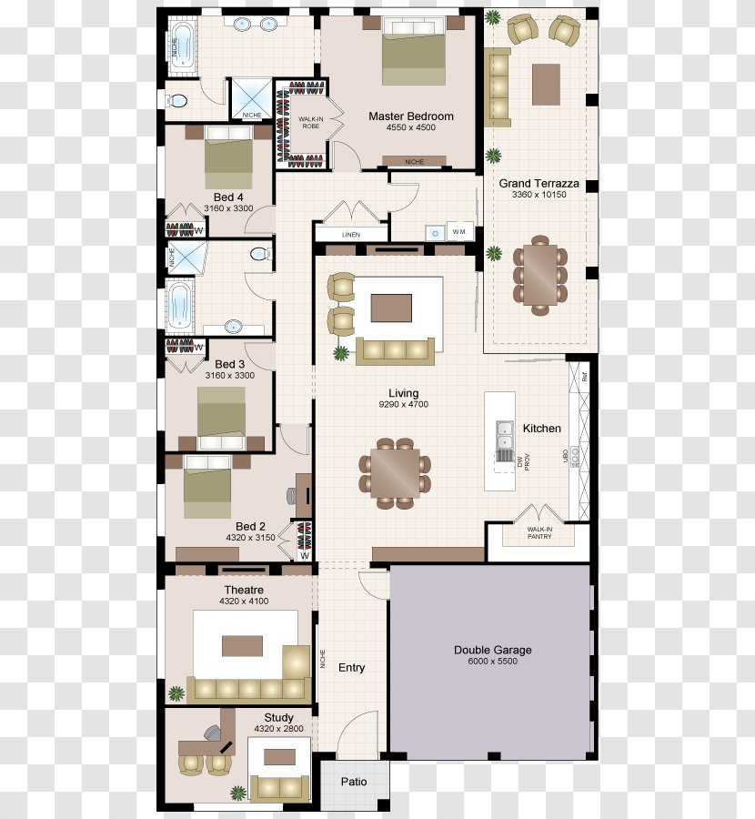 Floor Plan Beechwood Homes Interior Design Services - Media - Furniture Transparent PNG