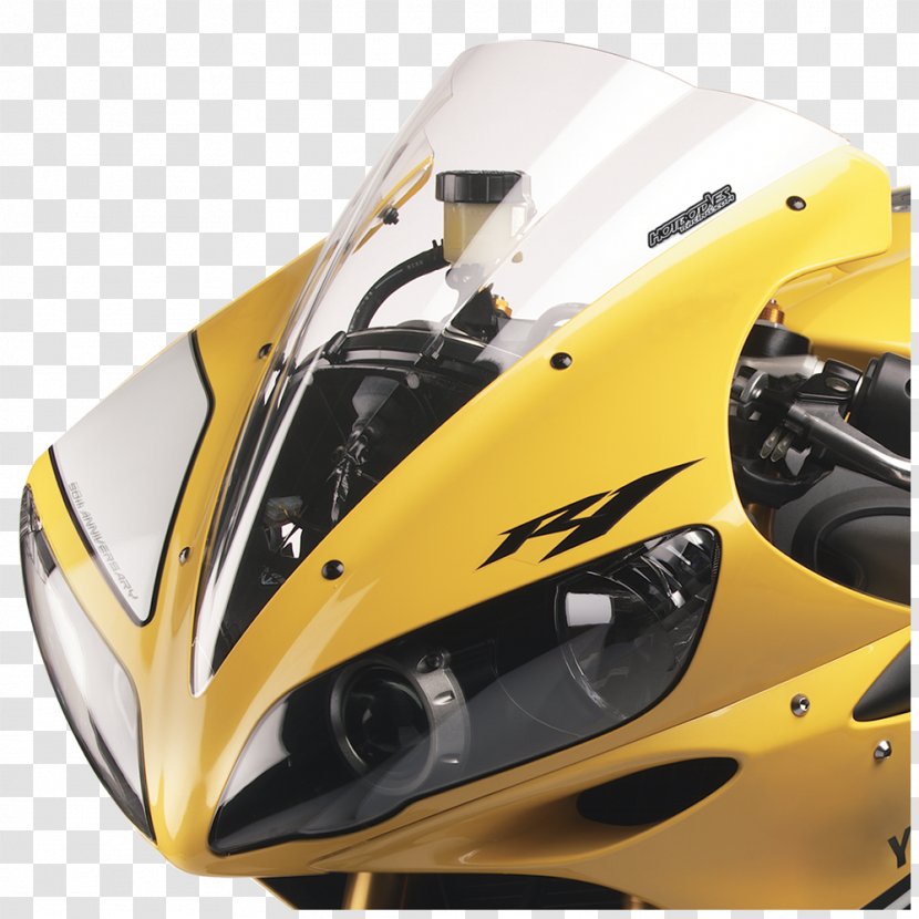 Bicycle Helmets Yamaha YZF-R1 Motorcycle Car Windshield - Vehicle Transparent PNG