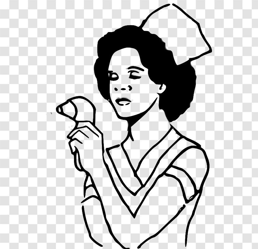 Nursing Pixabay Clip Art - Silhouette - Picture Of Nurse Transparent PNG