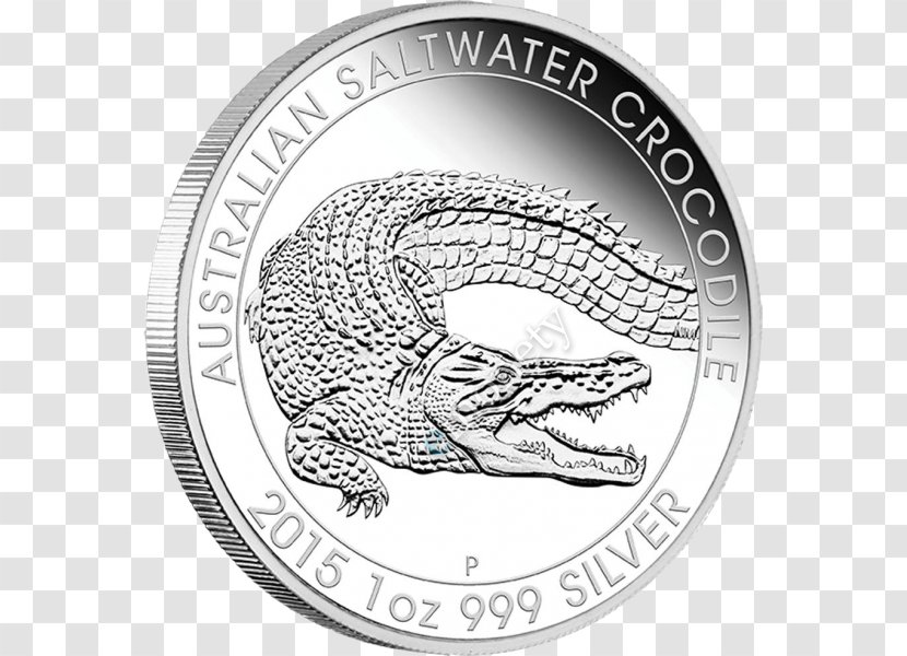 Perth Mint Saltwater Crocodile Proof Coinage - Coin Transparent PNG