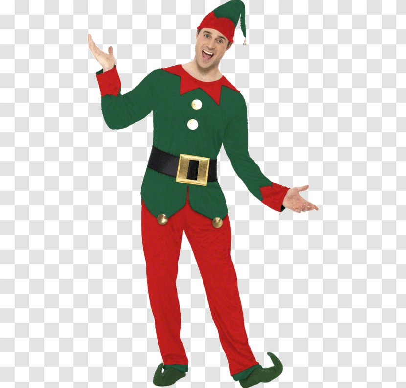 Santa Claus Elf Costume Party Clothing - Christmas Outfit Transparent PNG