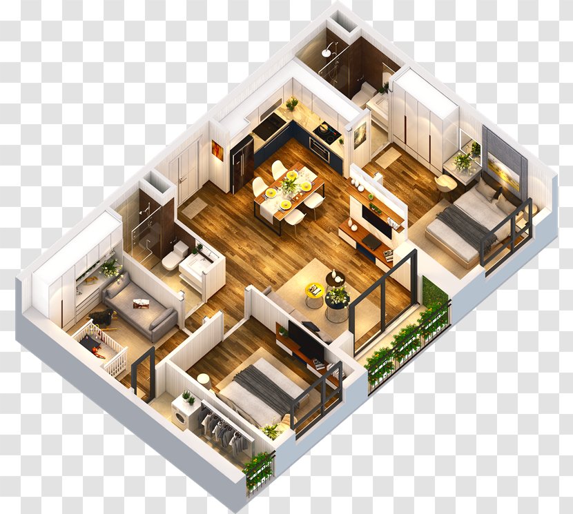 Chung Cư AnLand Complex Apartment Real Estate Lake - Floor Transparent PNG