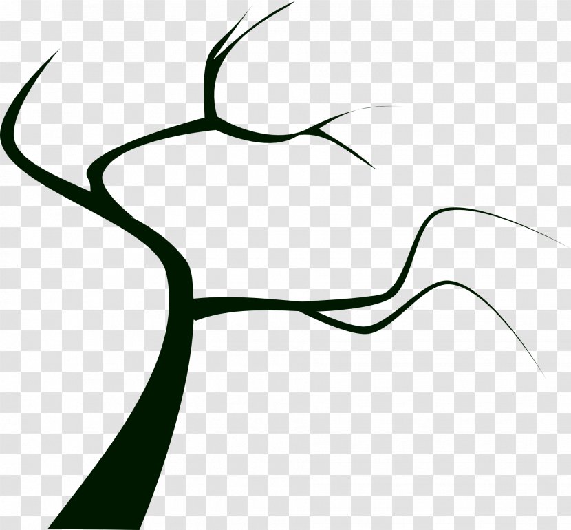Tree Drawing Oak Clip Art - Cartoon - Silhouette Transparent PNG